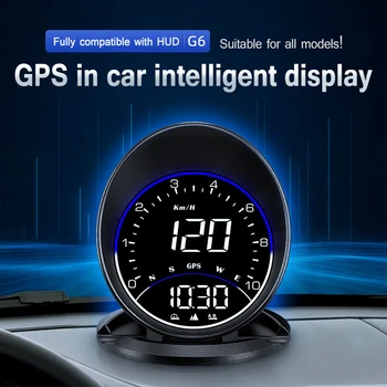 Автомобильный головной дисплей, Монитор Спидометра, бортовой компьютер, GPS HUD, Интеллектуальная Цифровая сигнализация, счетчик напоминаний, Автоэлектронные аксессуары