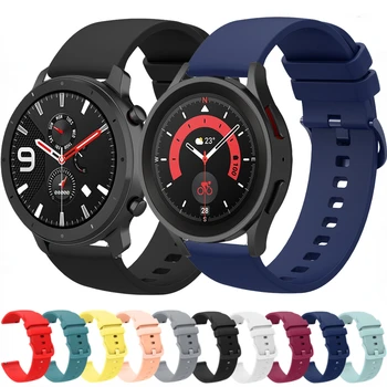 20мм 22мм Силиконовый Ремешок для Samsung Galaxy Watch 3/4/5/Gear S3/Active 2/Amazfit GTR/GTS Браслет Huawei Watch GT2 GT 3 Pro Band