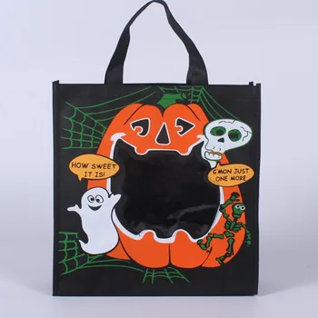 2021 Женская сумка для покупок с принтом тыквы на Хэллоуин, женские сумки для девочек