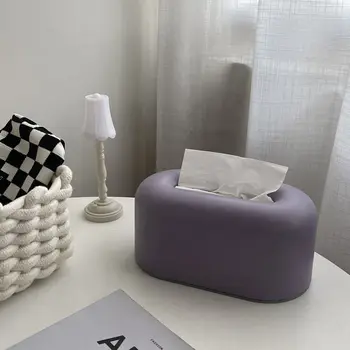 Креативный Журнальный столик в гостиной, коробка для салфеток, Пластиковый Диспенсер для салфеток на рабочем столе в спальне, Водонепроницаемый Держатель для бумаги в кухне и ванной