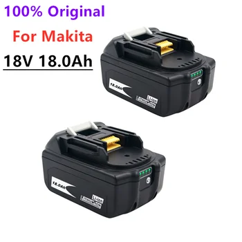 100% BL 1860 18V 18000mAh Литий-ионная Аккумуляторная Батарея для Makita 18v Battery BL1840 BL1850 BL1830 BL1860B LXT 400 + Зарядное устройство