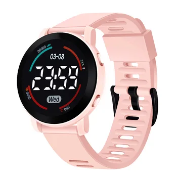 Цифровые часы для мальчиков и девочек, детские электронные наручные часы со светодиодной подсветкой, модные водонепроницаемые спортивные часы, студенческие детские простые часы