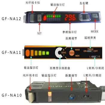 Волоконно-оптический Усилитель E3X GF-NA11 FS-V11 Волоконно-Оптический Датчик Диффузного Отражения Инфракрасный Индукционный Оптоэлектронный Датчик Отражения