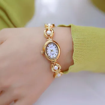Женские наручные часы, золотые часы, часы с кристаллами и бриллиантами, Серебряные часы из нержавеющей стали, Женские часы-браслет Montre Femme