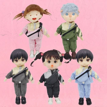 1/12 Одежда BJD Obitsu11 комплект из 3 предметов, куртка, брюки, рюкзак, одежда для кукол OB11 GSC, детские подарочные игрушки