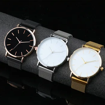 Золотые минималистичные мужские модные ультратонкие часы, деловой Простой сетчатый ремень из нержавеющей стали, кварцевые наручные часы Reloj Lujo Hombre