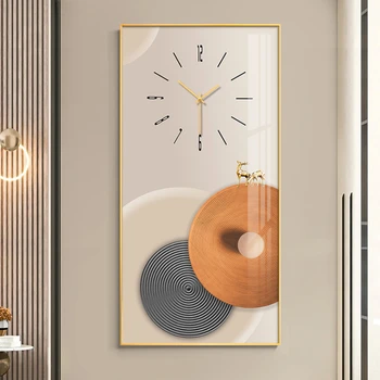 Современные минималистичные часы, настенные часы для гостиной, дома, модные скандинавские роскошные креативные онлайн-знаменитости, декоративные настенные часы с отключением звука.