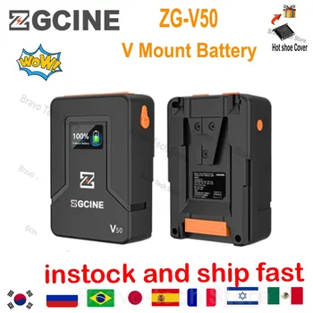 ZGCINE ZG V50 ZG-V50 V Mount Battery Литиевая батарея с V-образным замком для Type-C USB Micro pocket batteries для камер смартфонов ноутбуков