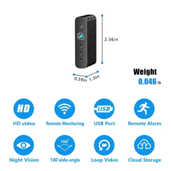 2022 Мини HD Wifi Usb Камера Kleinste Micro Body Cam Met Nachtzicht Петлевая Запись Видео Голосовая Настройка Verborgen TF Карты