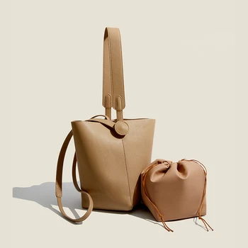 Повседневные женские маленькие сумки из искусственной кожи, сумки-ведра, высококачественные женские сумки-мессенджеры, модная женская сумка через плечо, новинка