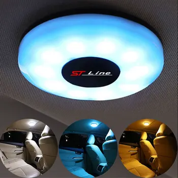 Для Ford ST-line Светодиодная лампа для чтения в автомобиле, внутреннее освещение автомобиля, модификация освещения салона автомобиля, крыши, багажника