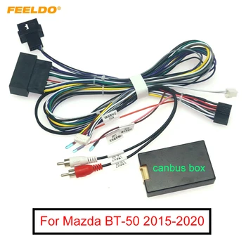 Автомобильный 16-контактный жгут проводов FEELDO Android с коробкой Canbus для Mazda BT-50, адаптер для стереосистемы для вторичного рынка
