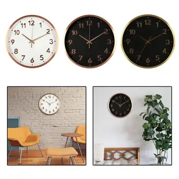 Скандинавские 12-дюймовые настенные часы, украшения для дома, часы для столовой, спальни