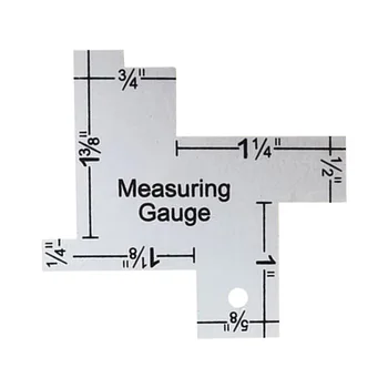 Прецизионный измеритель швов Металлическая линейка для квилтинга Шаблон Швейной линейки для аксессуаров для лоскутного шитья DIY Craft