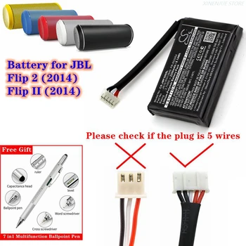 Аккумулятор для динамика 3,7 В / 2200 мАч PR-652954 для JBL Flip 2 (2014), Flip II, пожалуйста, проверьте, есть ли в штекере 5 проводов