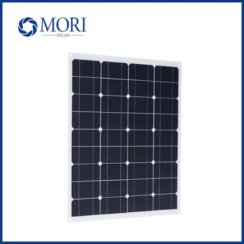 Гибкая солнечная панель мощностью 60 Вт, монокристаллический кремниевый солнечный элемент для дома на колесах, лодки, автомобиля, зарядного устройства 12V 24V, электростанции