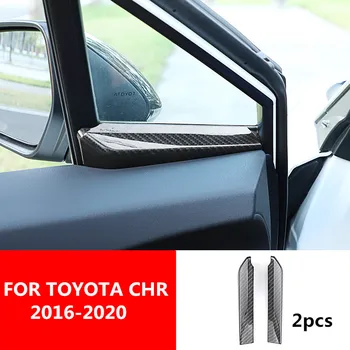 Наклейка для отделки внутренней двери, окна и стойки салона автомобиля Toyota C-HR CHR C HR 2016 2017 2018 2019 2020 Аксессуары
