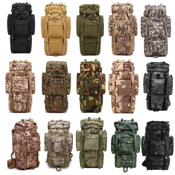 Уличный тактический набор/сумка/рюкзак/Ранец/Штурмовой боевой камуфляжный тактический рюкзак Molle 65L