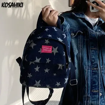 Корейские мини-рюкзаки Preppy Fashion Star Y2k, эстетичная уличная одежда, Винтажные школьные сумки, Японские студенческие Женские универсальные рюкзаки