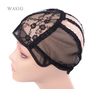 1 шт Черный, светлый бесклеевой парик-шапочка для изготовления париков с регулируемым ремешком для плетения парика женские сетки для волос easy cap