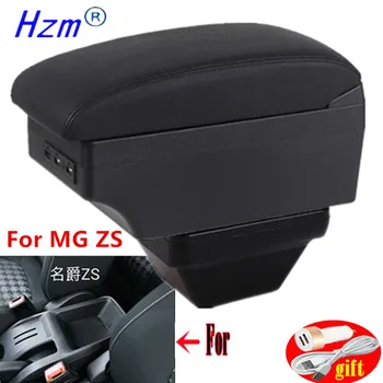 Для MG ZS Подлокотники Для MG ZS коробка для хранения подлокотников на центральной консоли автомобиля модификация аксессуаров со светодиодной подсветкой, можно заряжать от USB